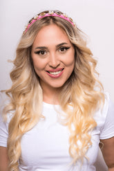 Coronita Cristale Roz